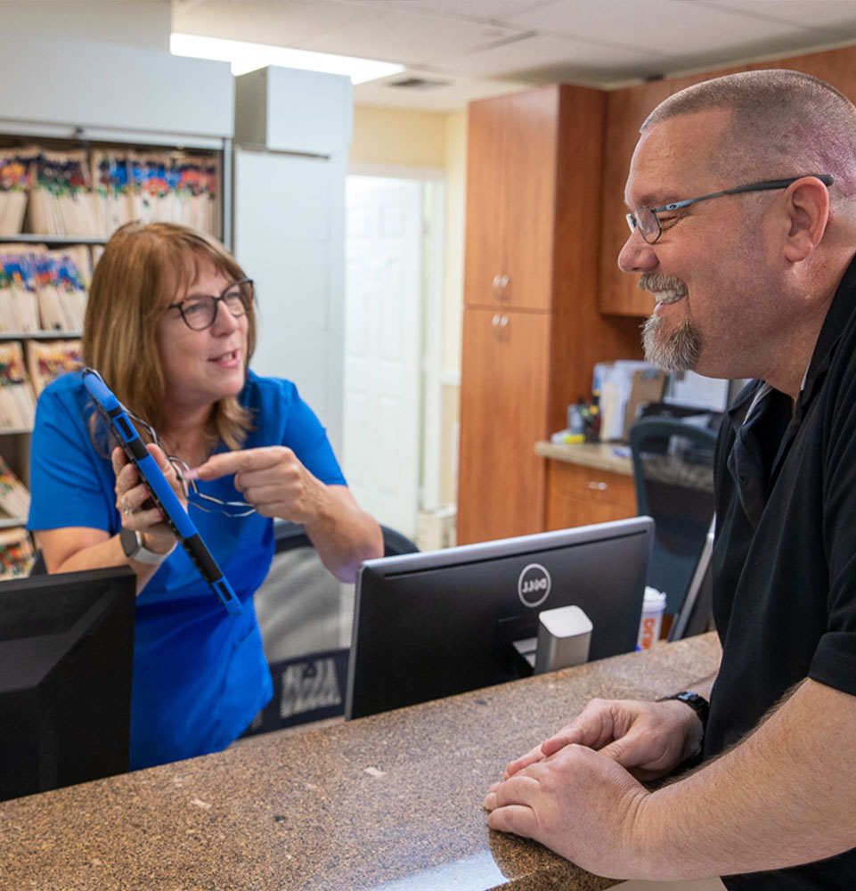 dental patient inquiring about insurance